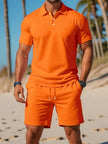 Zestaw Męski na Lato | Poloshirt i Szorty | Stylowa Moda Męska
