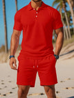 Zestaw Męski na Lato | Poloshirt i Szorty | Stylowa Moda Męska