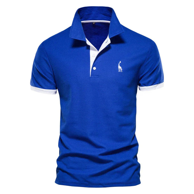 Jawdat | Polo dla mężczyzn Polo Shirt Men Warschau Fashion Niebieski L