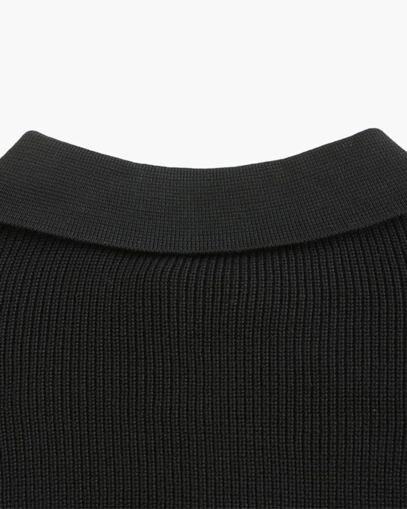 Sweter Cesare z zamkiem do połowy