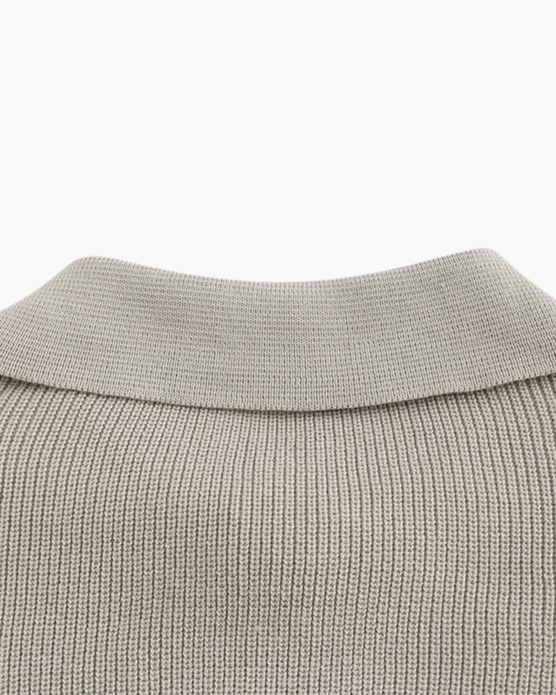 Sweter Cesare z zamkiem do połowy