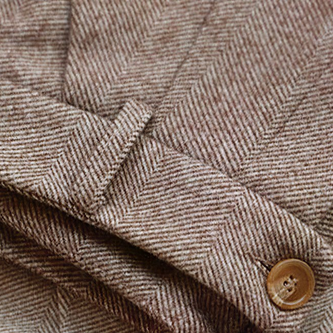 Max | Eleganckie spodnie wełniane Pakken & stropdassen | klassiek Warschau Fashion Brązowy Xs