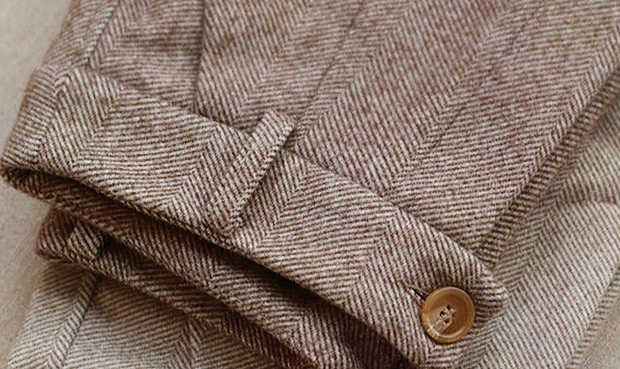 Max | Eleganckie spodnie wełniane Pakken & stropdassen | klassiek Warschau Fashion Brązowy Xs