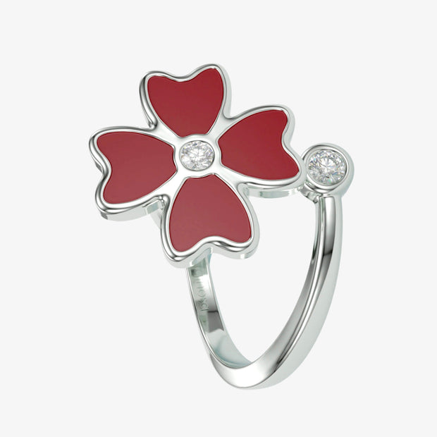 Regulowany Pierścień na Niepokój Julie Bagues Warschau Fashion Srebro