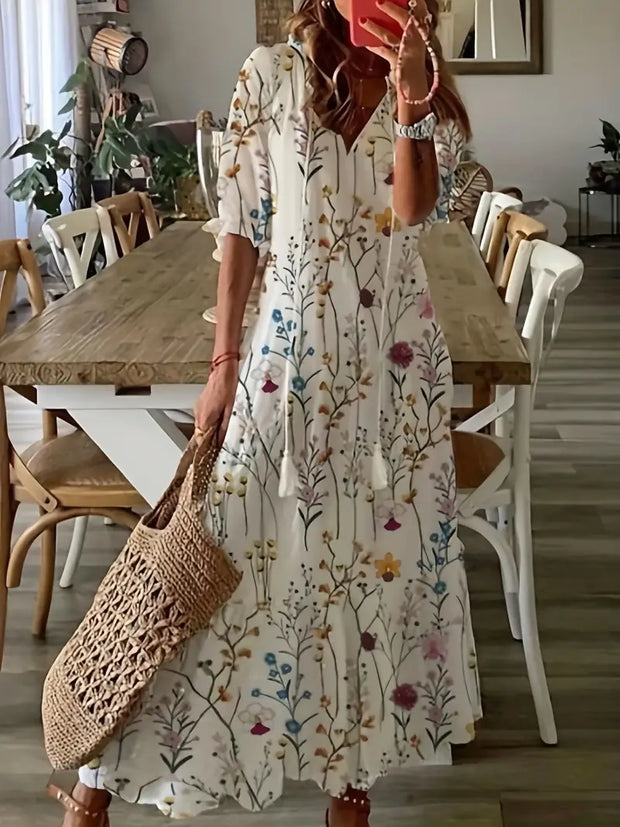 MonVie - Letnia Sukienka Boho Dresses Warschau Fashion Biały S