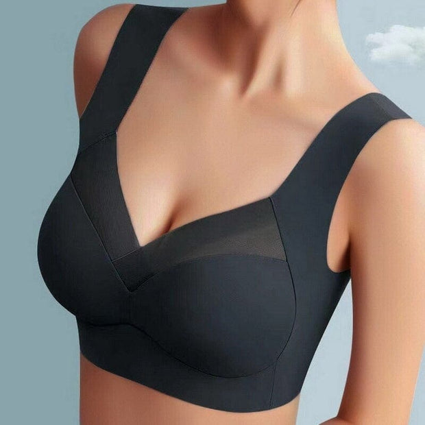 Eva | Wygodny Biustonosz Bez Zapięcia Dames Ondergoed | modern Warschau Fashion Czarny S