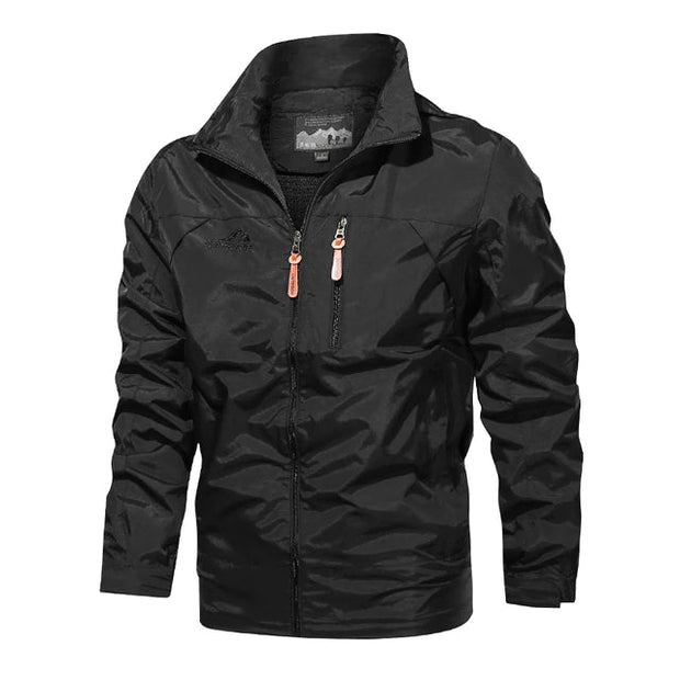 Hunter | Wiosenna kurtka przeciwwiatrowa Men Jacket Bomber Solid Fall Warschau Fashion Czarny M