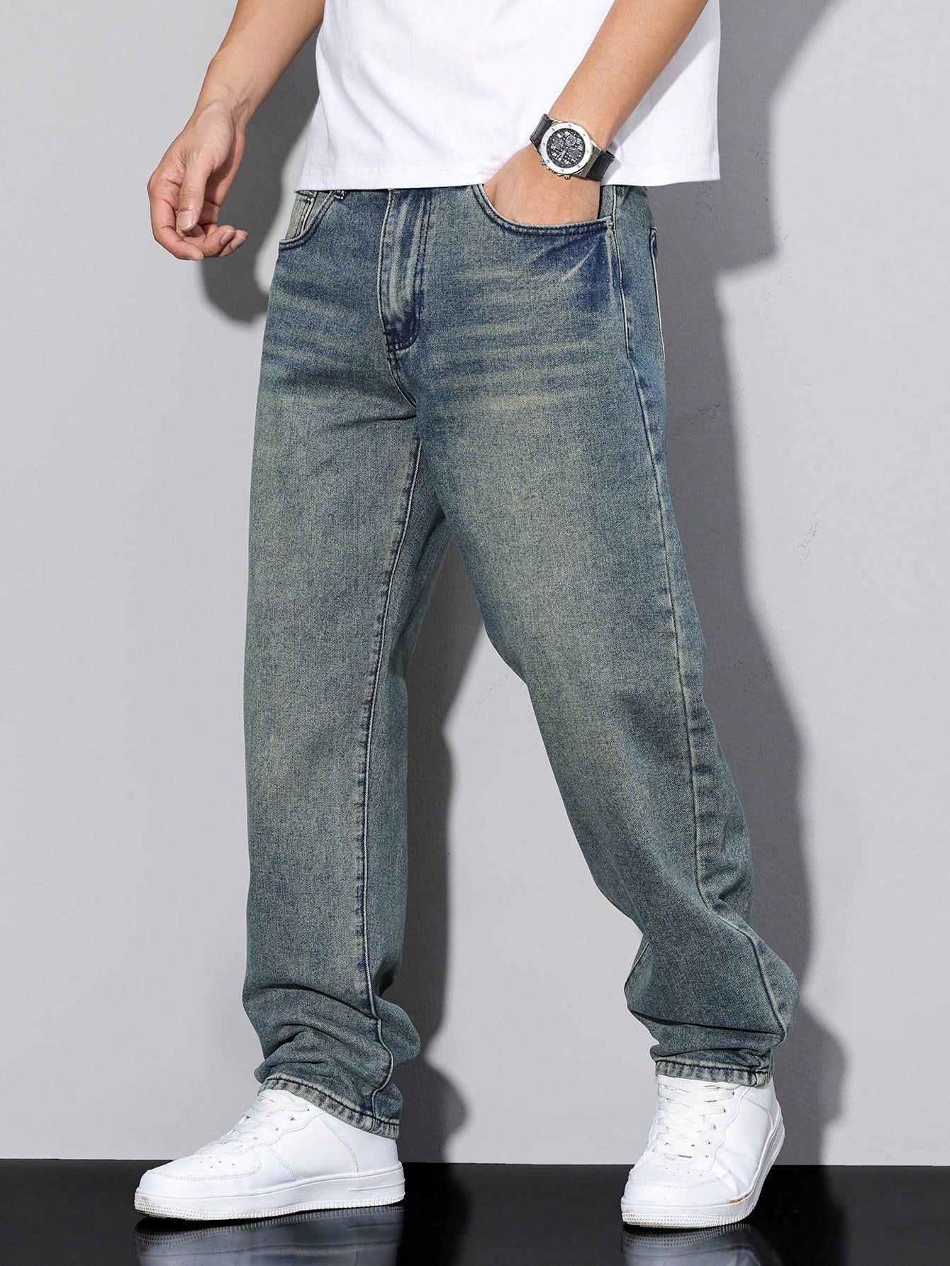 MAVINO | Męskie Oversized Dżinsy jeans men Warschau Fashion