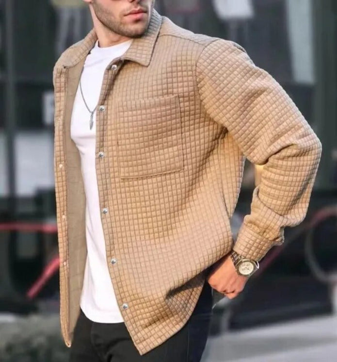 Davy | Stylowa Męska Kamizelka Warschau Fashion Khaki S