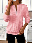 Alegría | Elegancki Sweter Sweater Warschau Fashion Różowy S