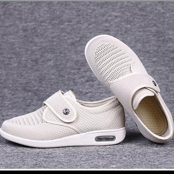 Emmy - Miękkie Wygodne Buty Szerokiego Typu Warschau Fashion Beżowy 36