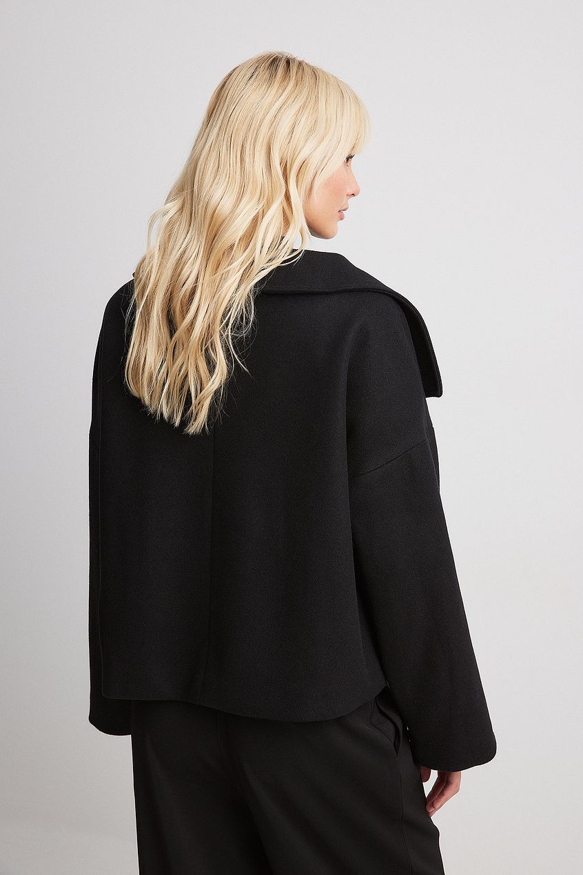 Dwurzędowy płaszcz wełniany Wool coat Warschau Fashion