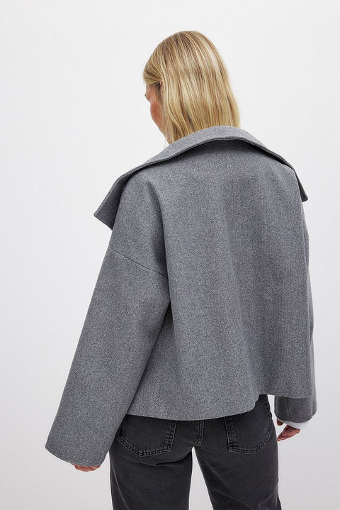 Dwurzędowy płaszcz wełniany Wool coat Warschau Fashion