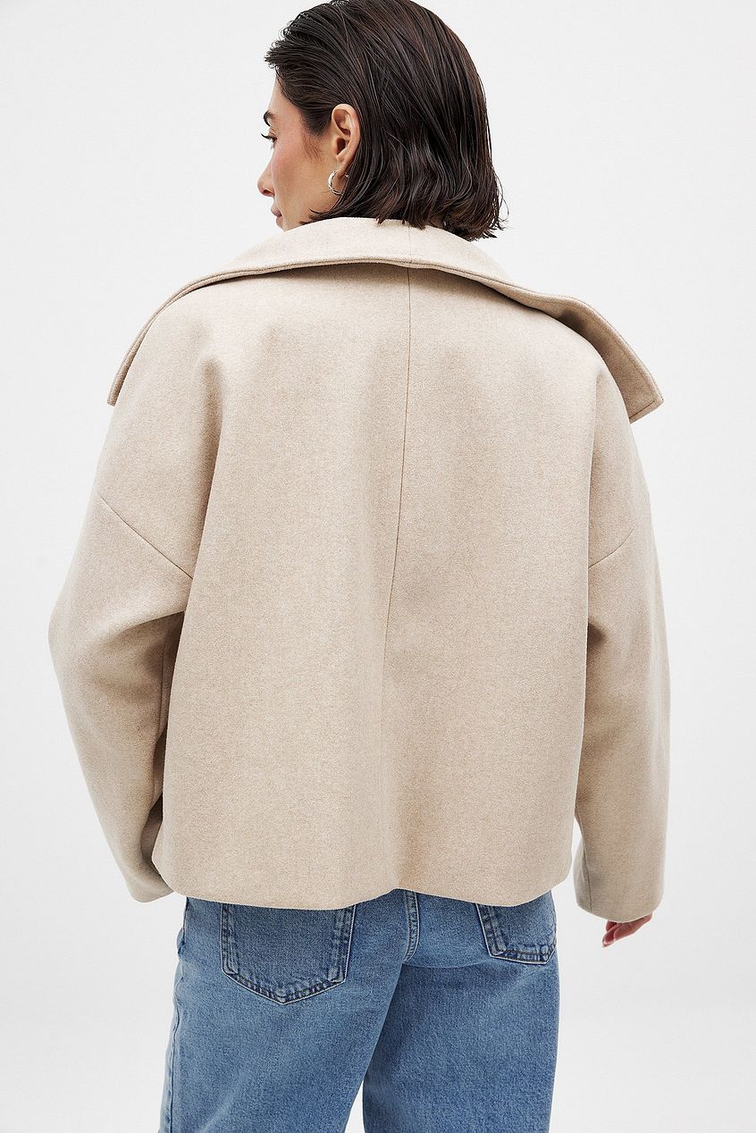 Dwurzędowy płaszcz wełniany Wool coat Warschau Fashion