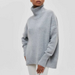Amélie - Bawełniany sweter oversize z odwróconym kołnierzem
