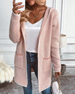 Stylowa Casualowa Kamizelka z Praktycznymi Kieszeniami Sweaters & Cardigans Warschau Fashion Różowy S
