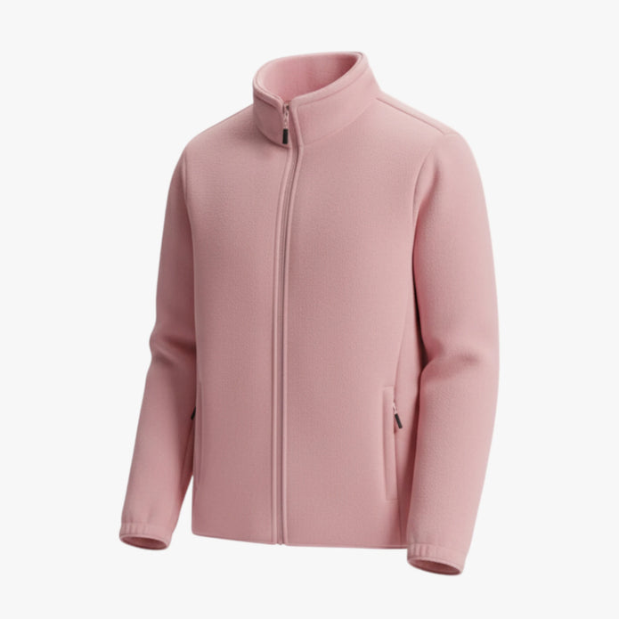 Danuta | Damska bluza polarowa Kurtki i płaszcze damskie Warschau Fashion Różowy S