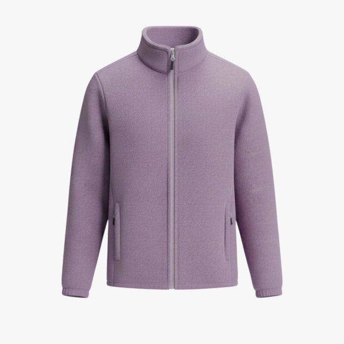 Danuta | Damska bluza polarowa Kurtki i płaszcze damskie Warschau Fashion Fioletowy S