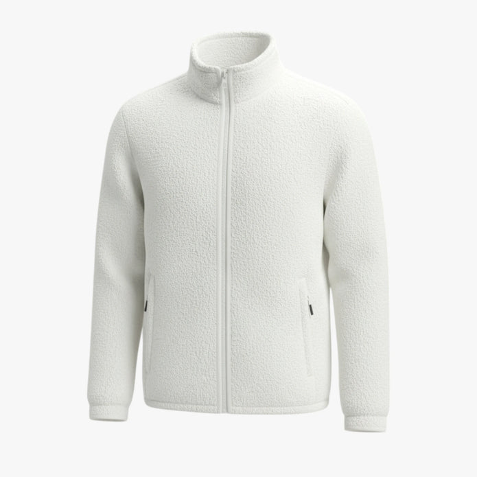 Danuta | Damska bluza polarowa Kurtki i płaszcze damskie Warschau Fashion Biały S