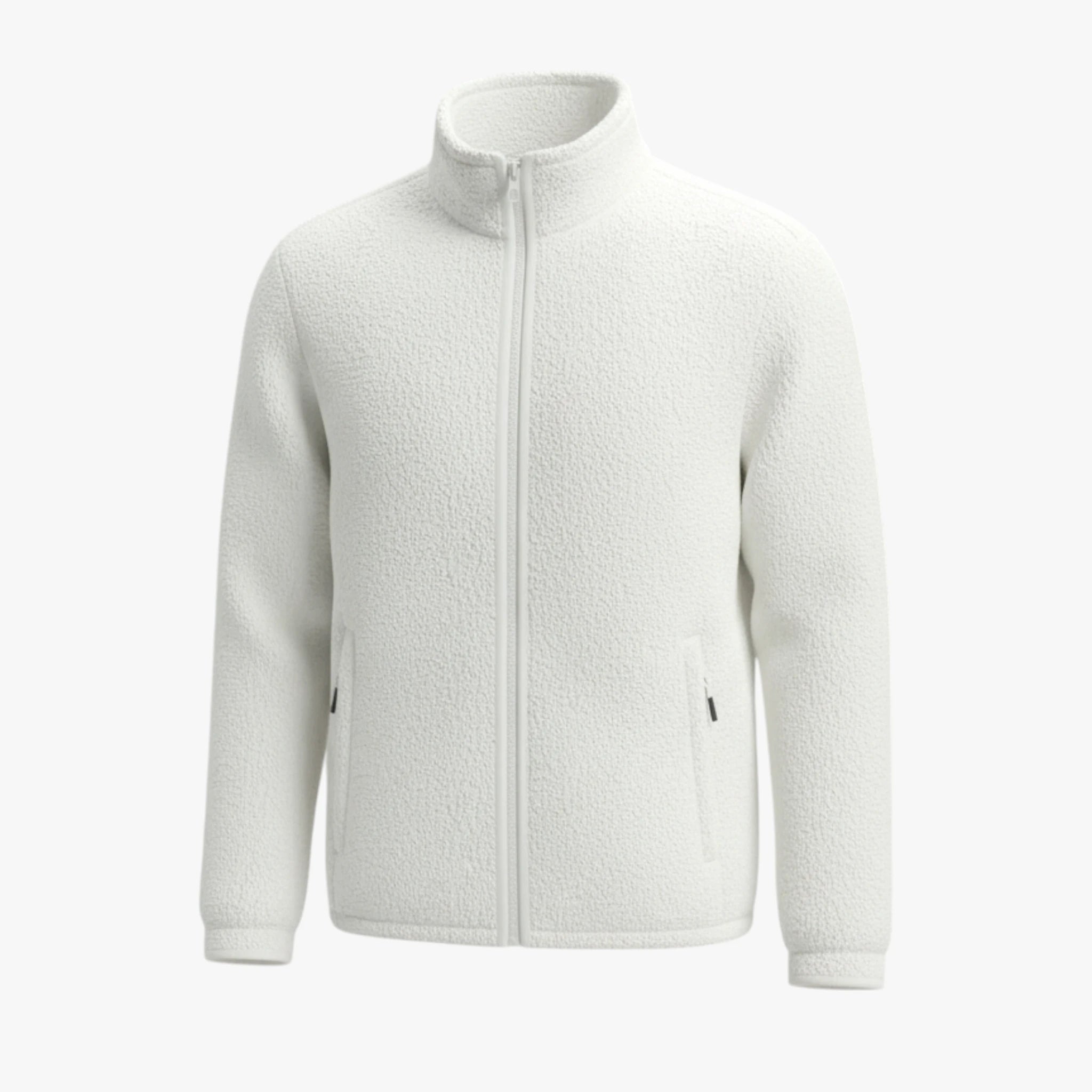 Danuta | Damska bluza polarowa Kurtki i płaszcze damskie Warschau Fashion Biały S