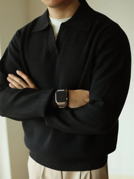 VALERO - Męski Polo Sweter