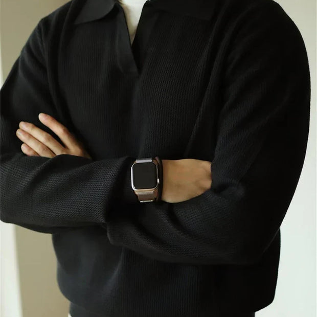 VALERO - Męski Polo Sweter