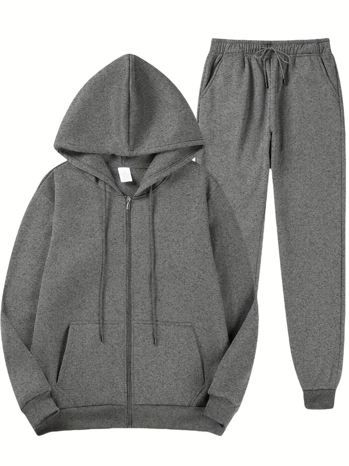 Męski komplet dresowy Set Warschau Fashion Ciemnoszary S