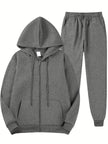 Męski komplet dresowy Set Warschau Fashion Ciemnoszary S