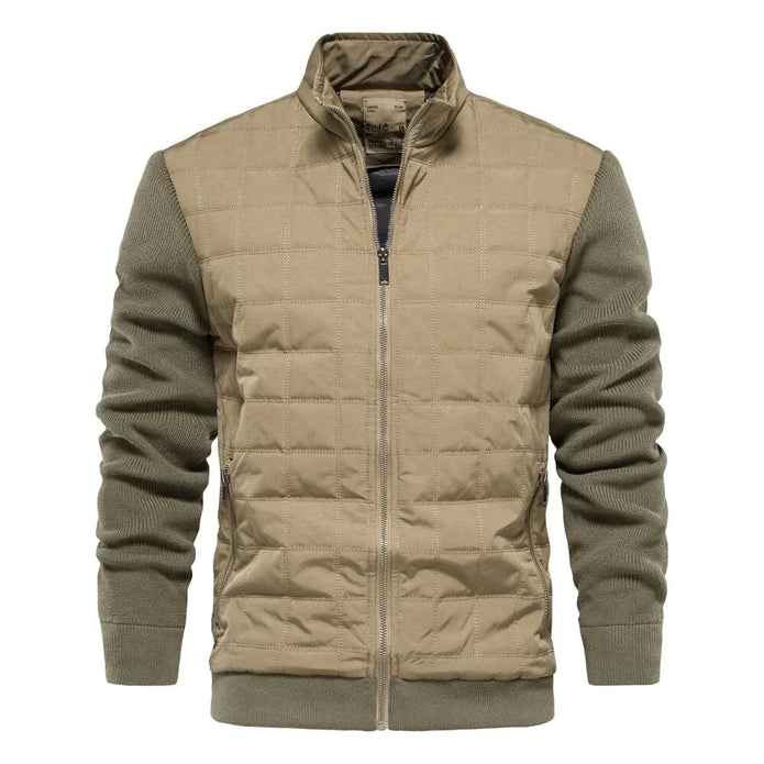 Kurtka bomberka Floris dla mężczyzn Kleding en accesoires > Kleding > Buitenkleding > Jassen en jacks Warschau Fashion Khaki M