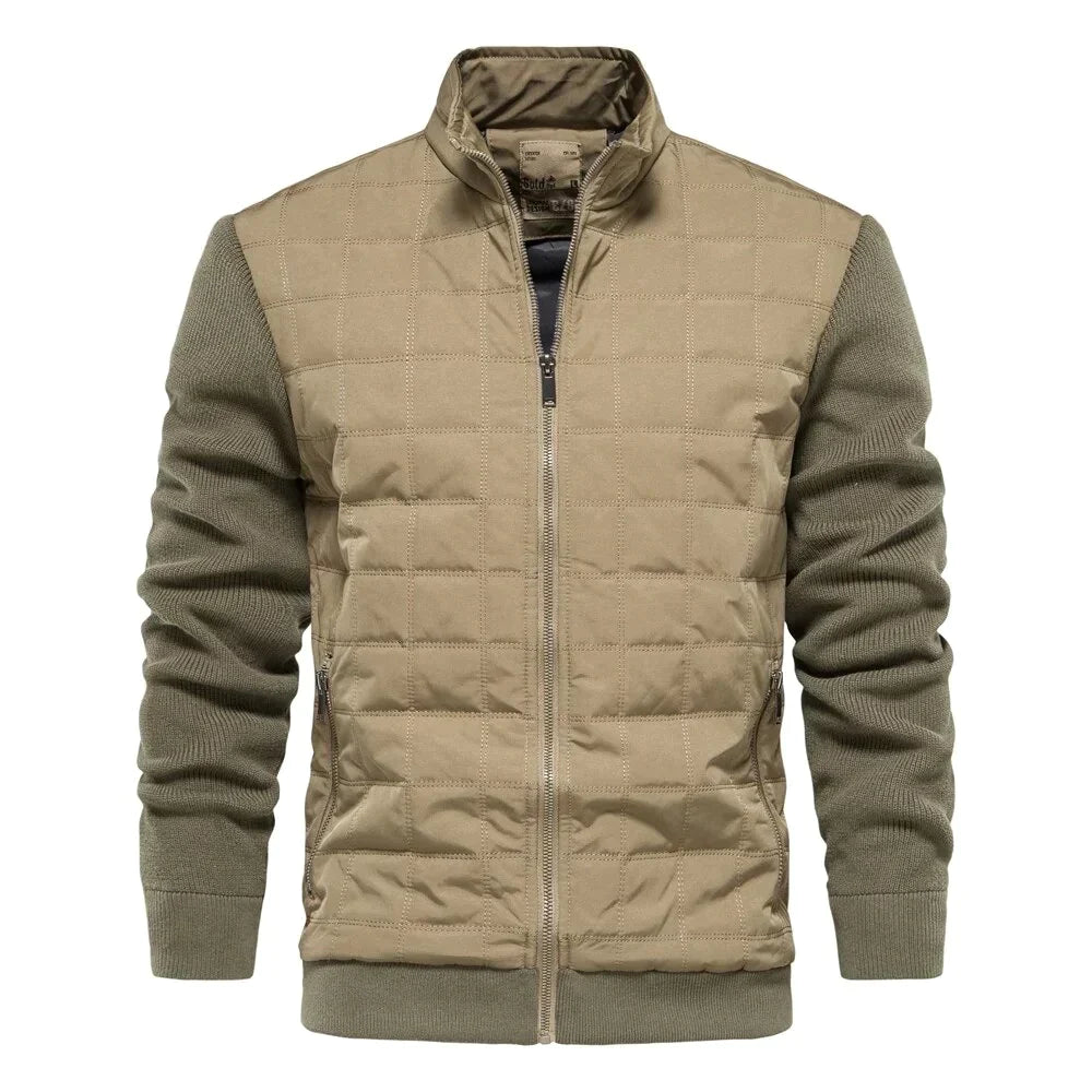Kurtka bomberka Floris dla mężczyzn Kleding en accesoires > Kleding > Buitenkleding > Jassen en jacks Warschau Fashion Khaki M