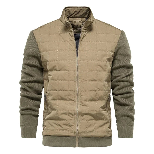 Kurtka bomberka Floris dla mężczyzn Kleding en accesoires > Kleding > Buitenkleding > Jassen en jacks Warschau Fashion Khaki M