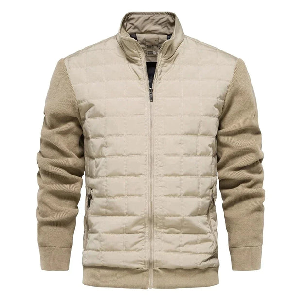 Kurtka bomberka Floris dla mężczyzn Kleding en accesoires > Kleding > Buitenkleding > Jassen en jacks Warschau Fashion Beżowy M