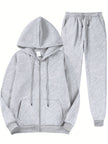 Męski komplet dresowy Set Warschau Fashion Szary S