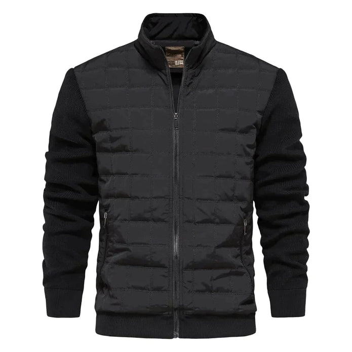 Kurtka bomberka Floris dla mężczyzn Kleding en accesoires > Kleding > Buitenkleding > Jassen en jacks Warschau Fashion Czarny M