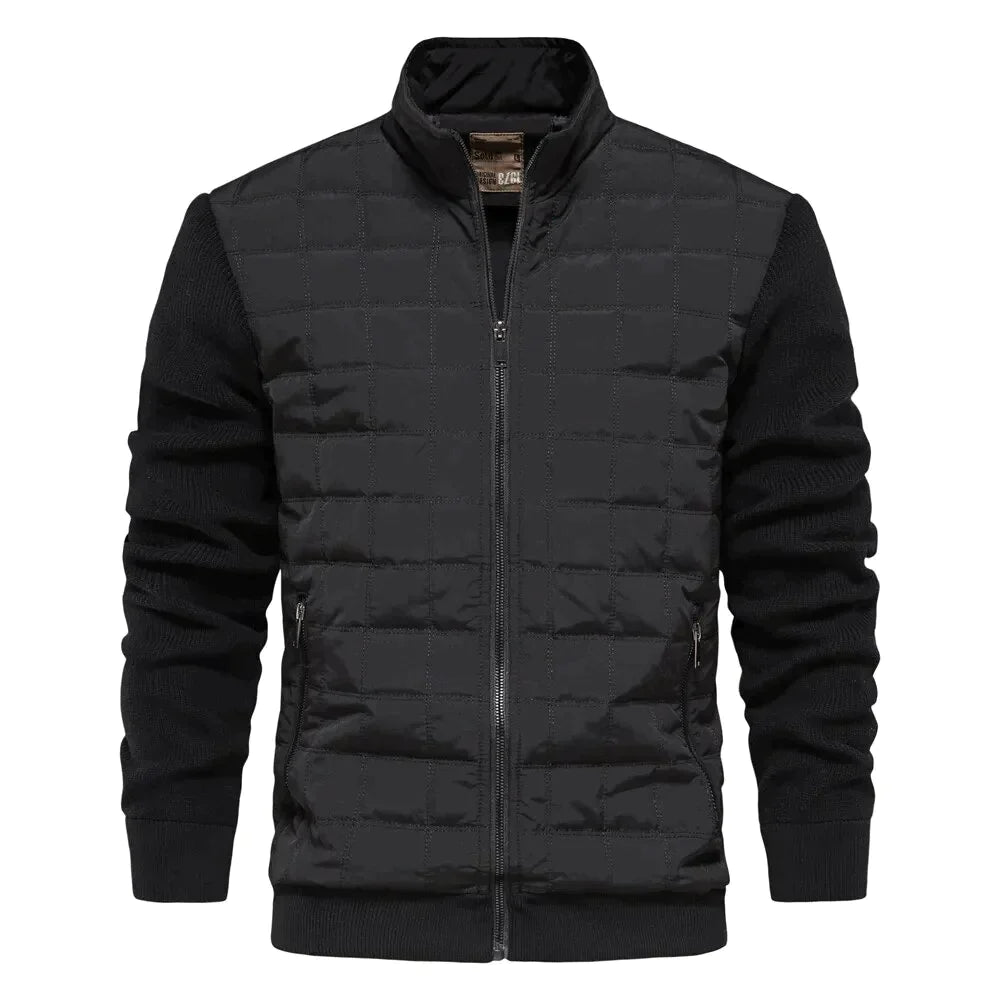 Kurtka bomberka Floris dla mężczyzn Kleding en accesoires > Kleding > Buitenkleding > Jassen en jacks Warschau Fashion Czarny M