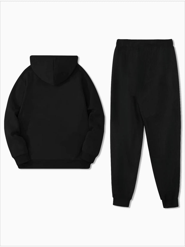VELOMA | Męski zestaw sportowy | Bluza z kapturem i dresy set Warschau Fashion
