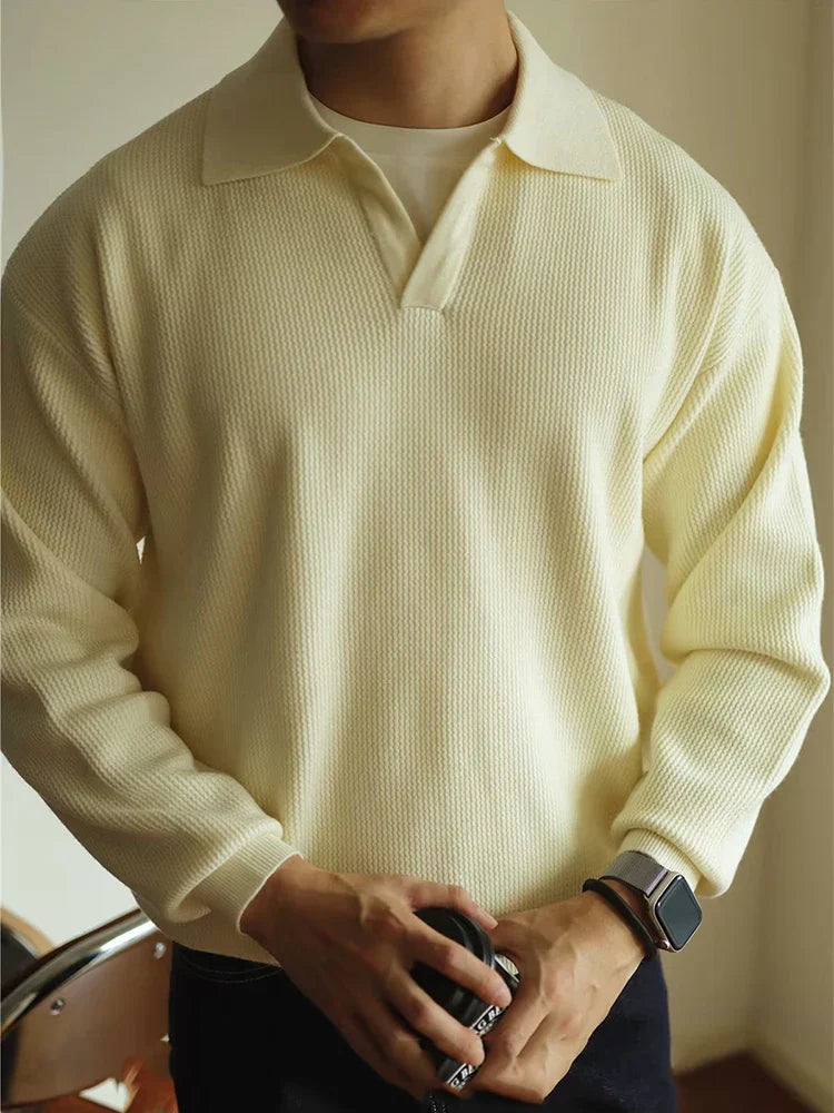 VALERO - Męski Polo Sweter