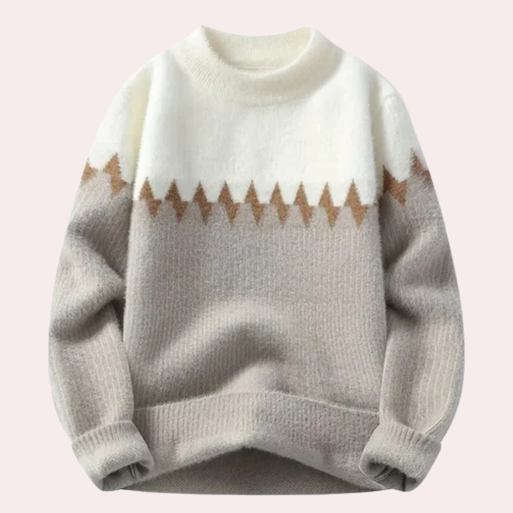 TITUS - Męski Wiosenny Sweter w Prosty Stylu