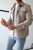 Gavin | Męska Koszula w Stylu Casual shirts & polos Warschau Fashion Beż S