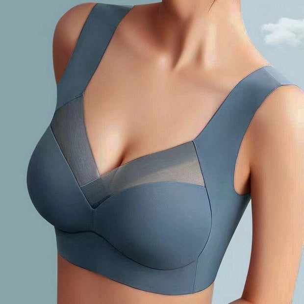 Eva | Wygodny Biustonosz Bez Zapięcia Dames Ondergoed | modern Warschau Fashion Ciemnoniebieski S
