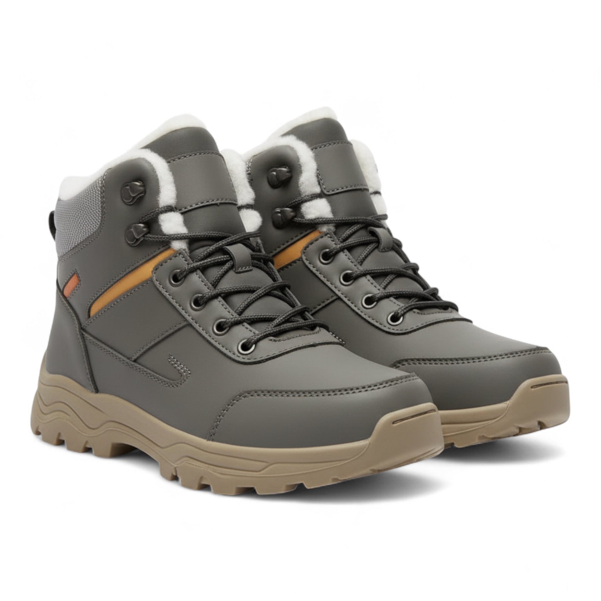 Krzysztof |  Męskie zimowe śniegowce z ciepłą pluszową wyściółką i antypoślizgową podeszwą