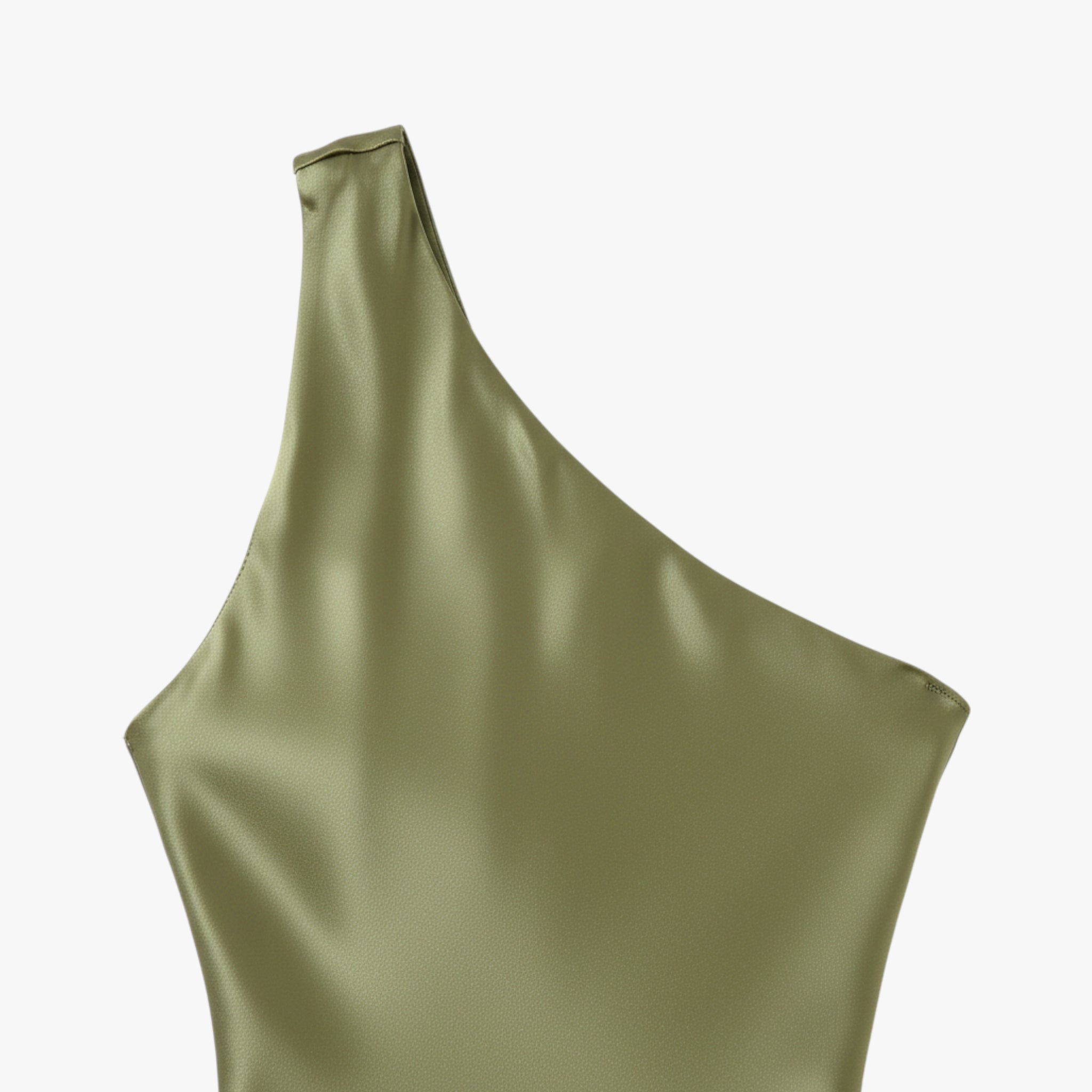 Ada | Asymetryczna sukienka midi damska na jedno ramię Sukienki Warschau Fashion