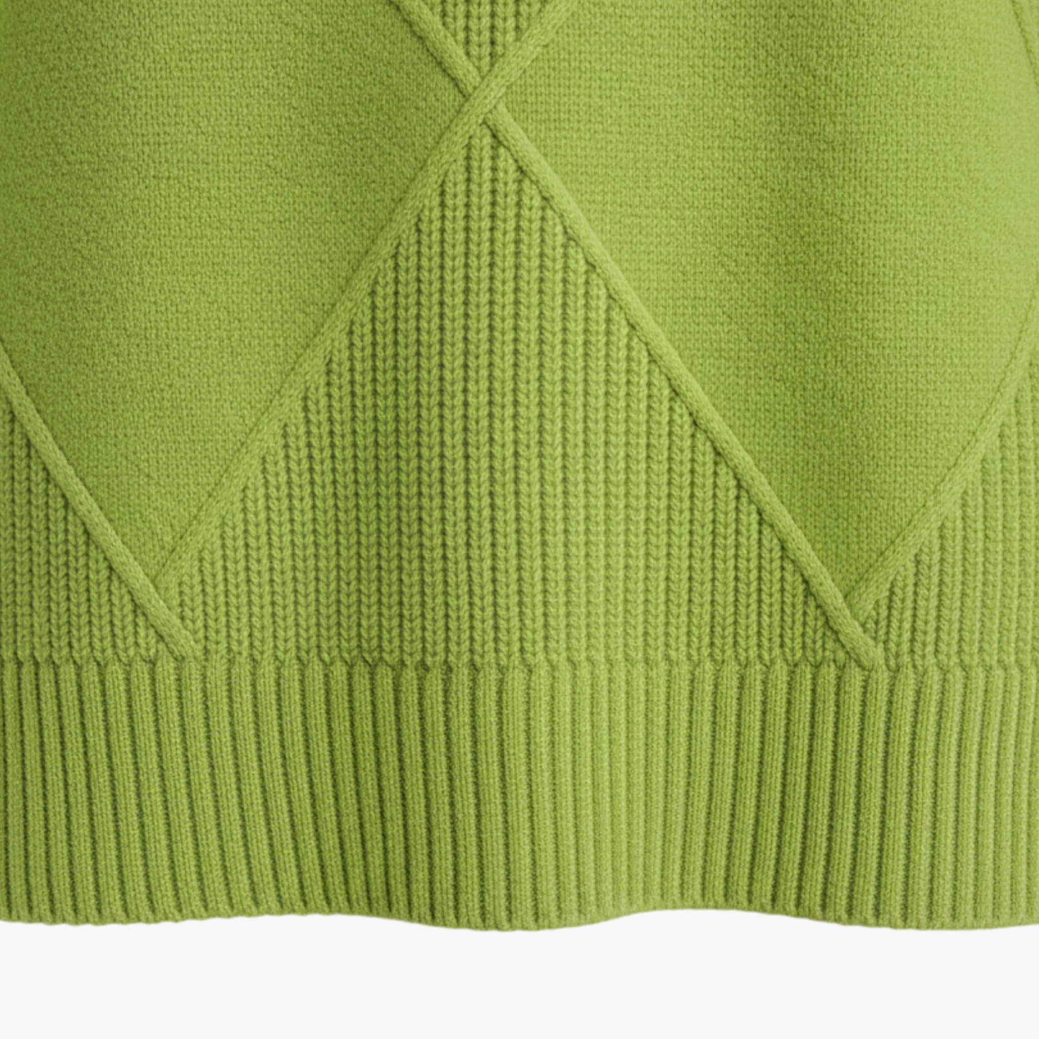 Irena | Damski sweter z wysokim prążkowanym kołnierzem i diamentowym splotem Swetry Warschau Fashion