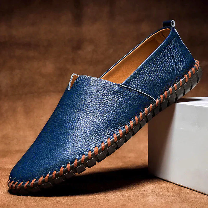 Matt - Stylowe męskie loafersy z naturalnej skóry