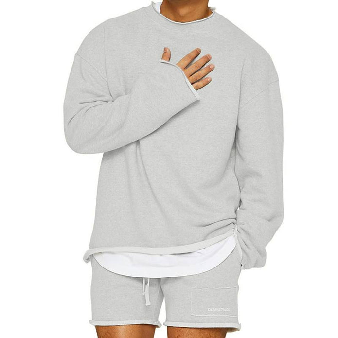Loey | Męski Basic Pulower Men Sweaters Warschau Fashion Biały Szary M