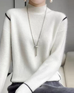Jaq | Elegancki Minimalistyczny Golf Damski Sweaters & Cardigans Warschau Fashion