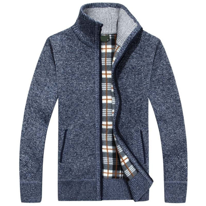 Jeroen | Ekskluzywna Męska Kamizelka Zimowa Heren vest 1 Warschau Fashion Niebieski M