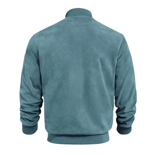Męska skórzana kurtka vintage z kołnierzem Men Coats & Jackets Warschau Fashion