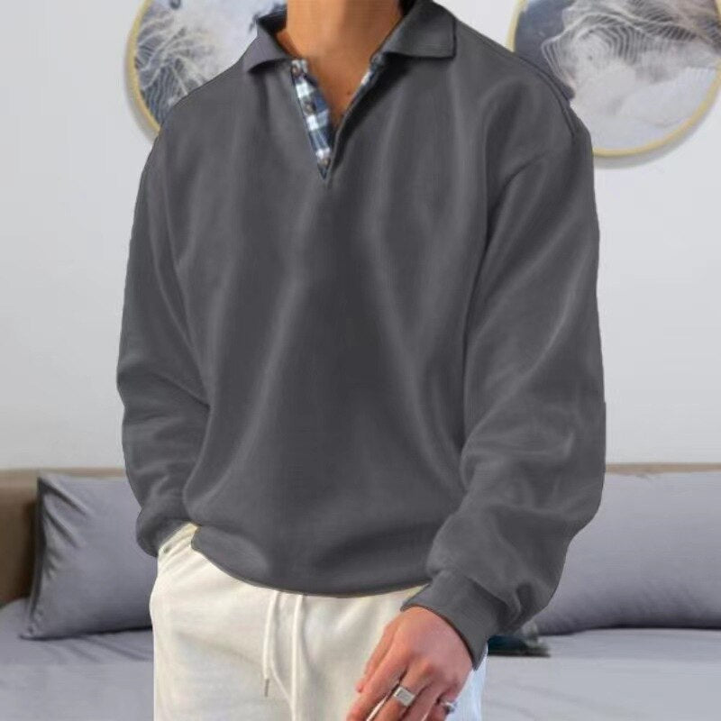 Benedikt | Męski Sweter Men Sweaters Warschau Fashion Szary M