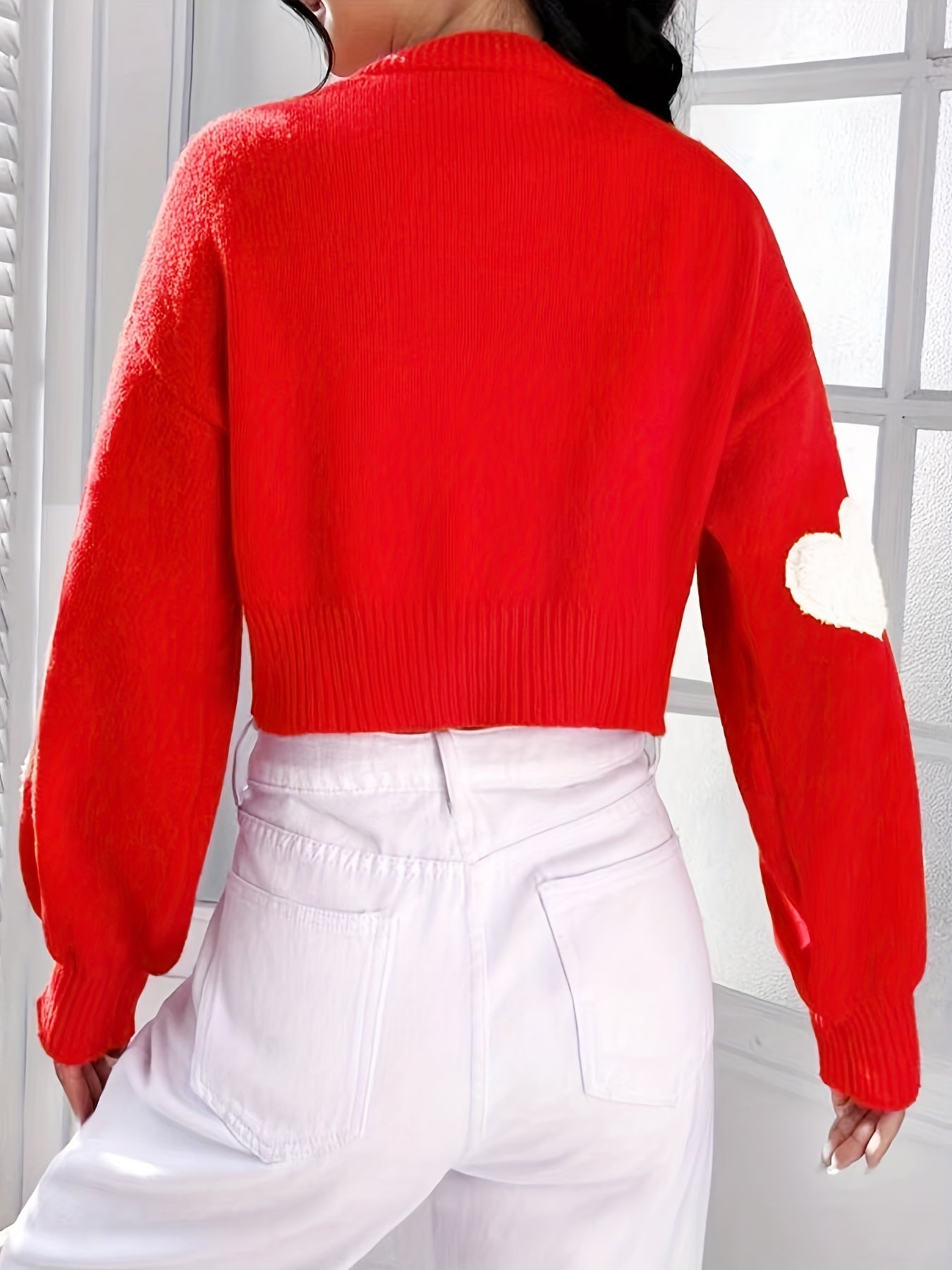 Lotte | Kardigan z Motywem Serca Warschau Fashion